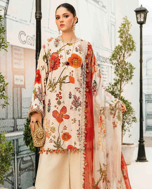 MARIA.B. 3 PC LAWN PRINTED SUIT