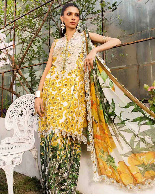 MARIA.B. 3 PC LAWN PRINTED SUIT