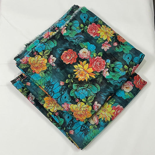 2 Pc Lawn All Over Print Suit