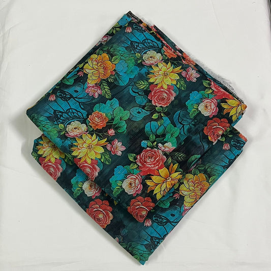 2 Pc Lawn All Over Print Suit